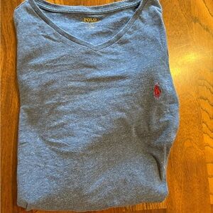 Ralph Lauren Heather Blue Long Sleeve Tee